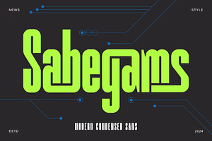 Sabegams Modern Condensed Sans