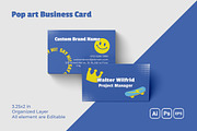 Pop Art Business Card, a Business Card Template by Fannan Studio (Thumbnail 1 of 3)