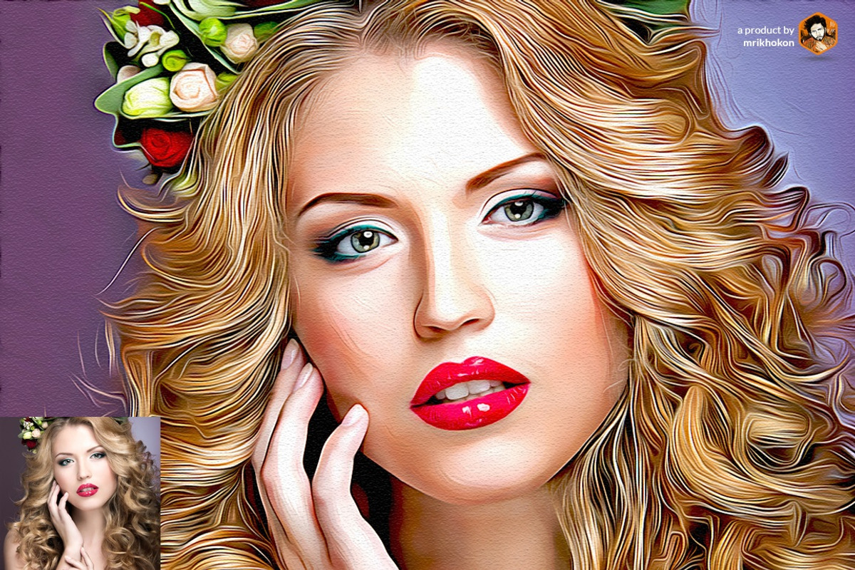 Beautiful Oil Painting Effect, an Action Add-On by MRI STUDIO (Photo 2 of 8)