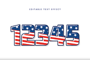 USA Flag Pattern 3D Text Effect, a Templates & Theme by studiogstock (Thumbnail 2 of 2)