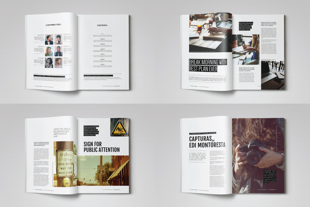 Indesign Magazine Template, a Magazine Template by banks (Photo 2 of 5)