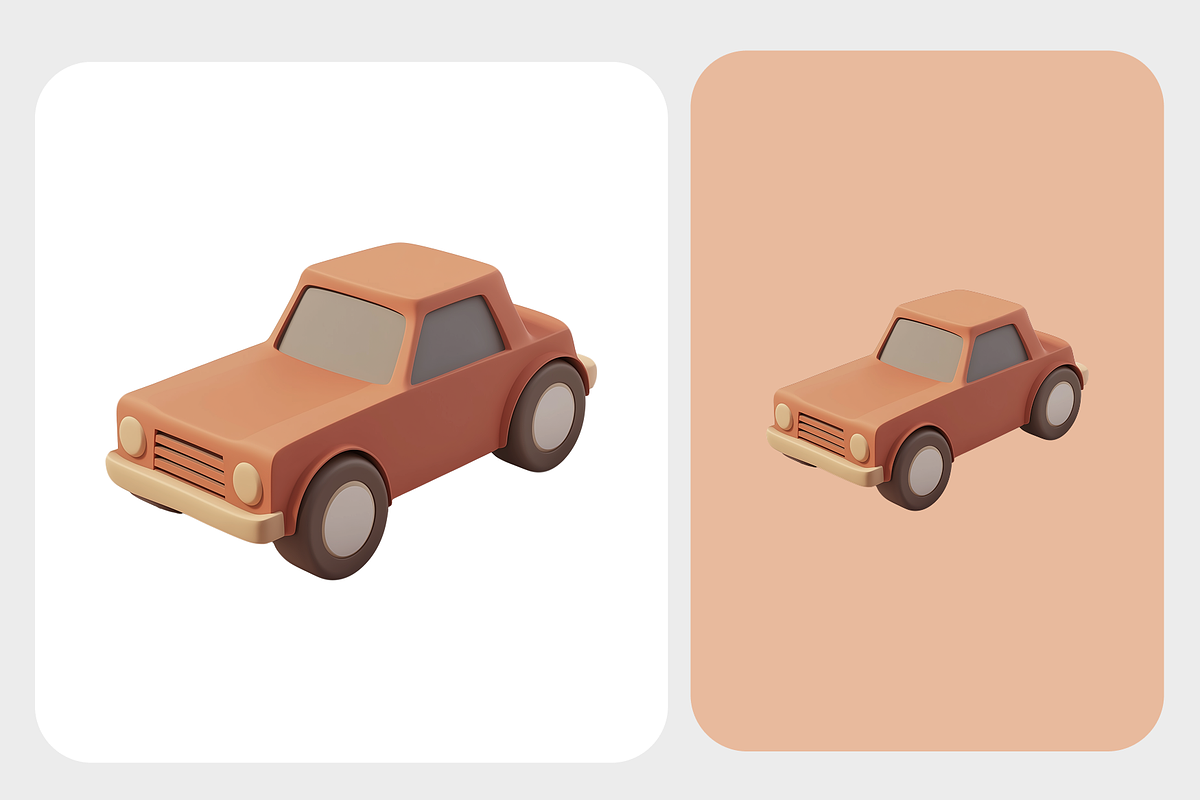 3D Cartoon Car Toy Icons, an Object Illustration by Danil Polshin (Photo 8 of 8)