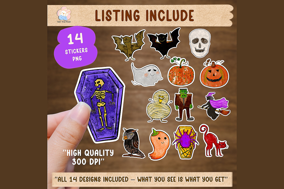 Halloween Classroom & Craft Bundle, a Seasonal Illustration by Annyillustration (Photo 4 of 11)
