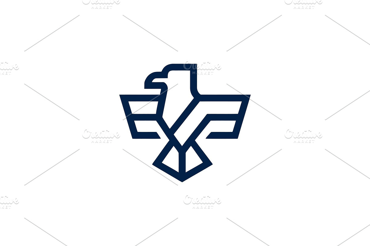Modern eagle logo template