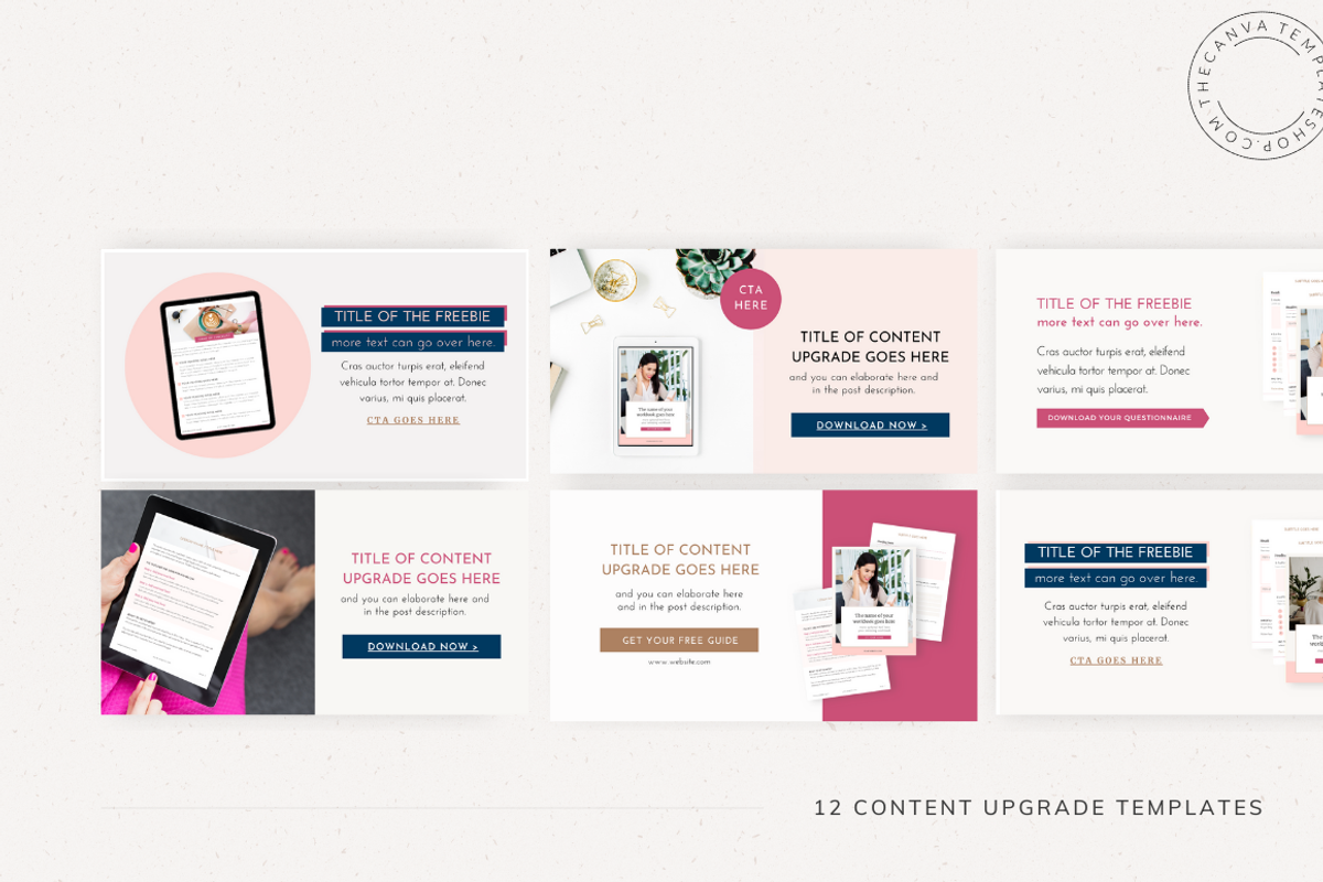 Alyssa Blog/Pinterest Canva Template, a Websites & App Template by The Canva Template Shop (Photo 6 of 7)