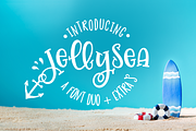 Jellysea - Font Duo + Summer Doodles, a Slab Serif Font by Chantal Nijhof (Thumbnail 1 of 9)