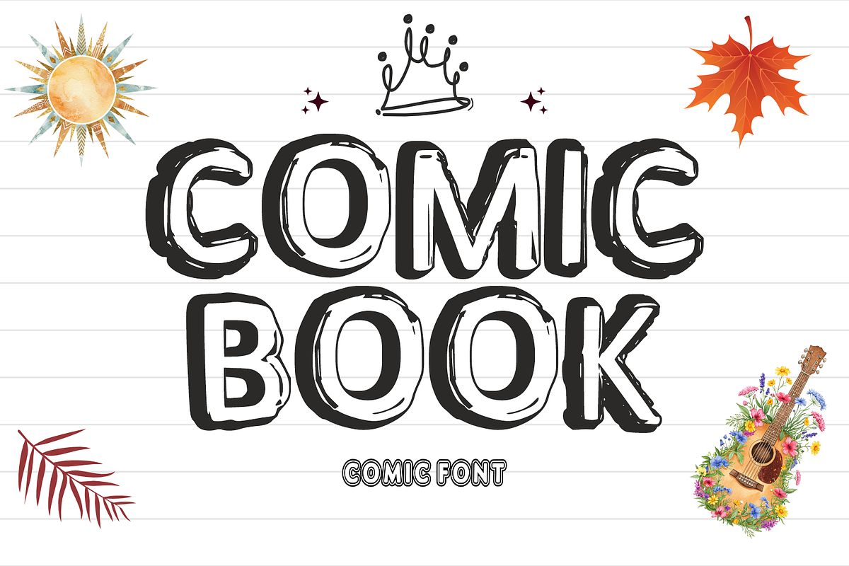 Peaceful Autumn - Display Comic Font, a Handwritten Font by KiddoGlyphs Studio (Photo 2 of 5)