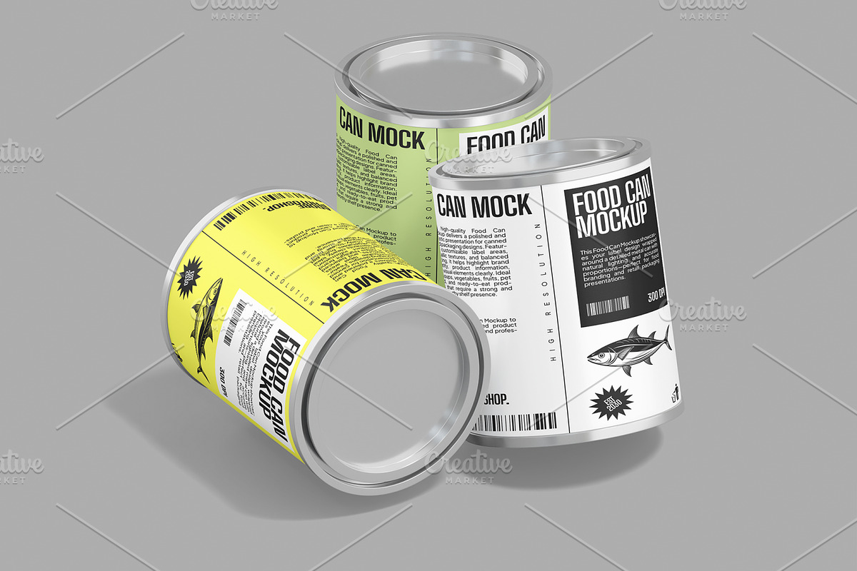 Metallic Can Mockup, a Packaging Mockup by Unerispace (Photo 5 of 5)