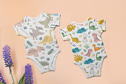 Baby Dinosaur Seamless Pattern, a Pattern Graphic by Digital Studio (Thumbnail 5 of 7)