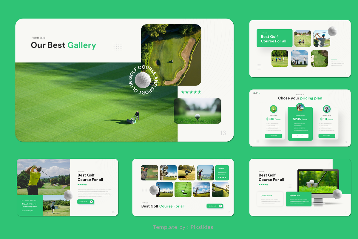 Golf Course Keynote, a Presentation Template by Pixslides (Photo 5 of 7)