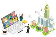 Hybrid Work Set 01, a Work Illustration by AndriiStore (Thumbnail 6 of 11)