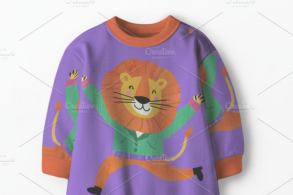Baby oversized Romper Mockup, a Hoody Mockup by Nora Gad (Photo 16 of 16)