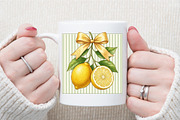 Lemon Coquette Bow Summer PNG, a Work Illustration by Sublimation Artist (Thumbnail 7 of 9)