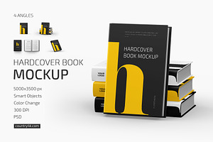 Hardcover Book Mockup Set