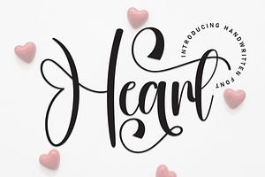 Heart Script Font