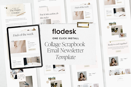 Flodesk Collage Email News Template