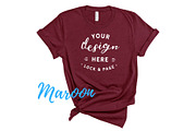 Bella Canvas TShirt Mockups On White, a Shirt Mockup by lock and page (Thumbnail 22 of 92)