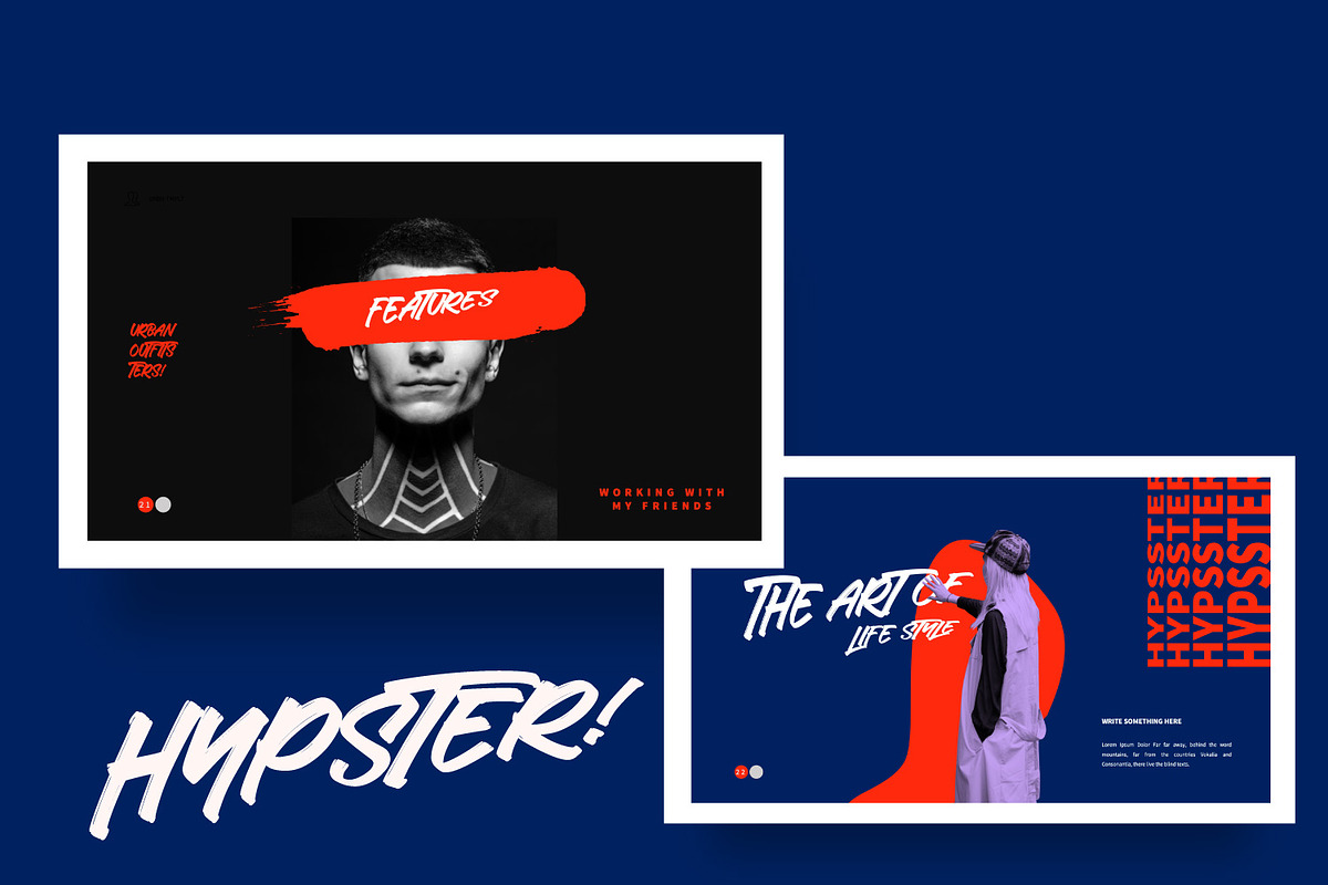 Hypester! - Google Slide, a Presentation Template by Dirtytemp Studio (Photo 2 of 11)