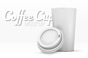 Vector Open Coffee Cup Mockup