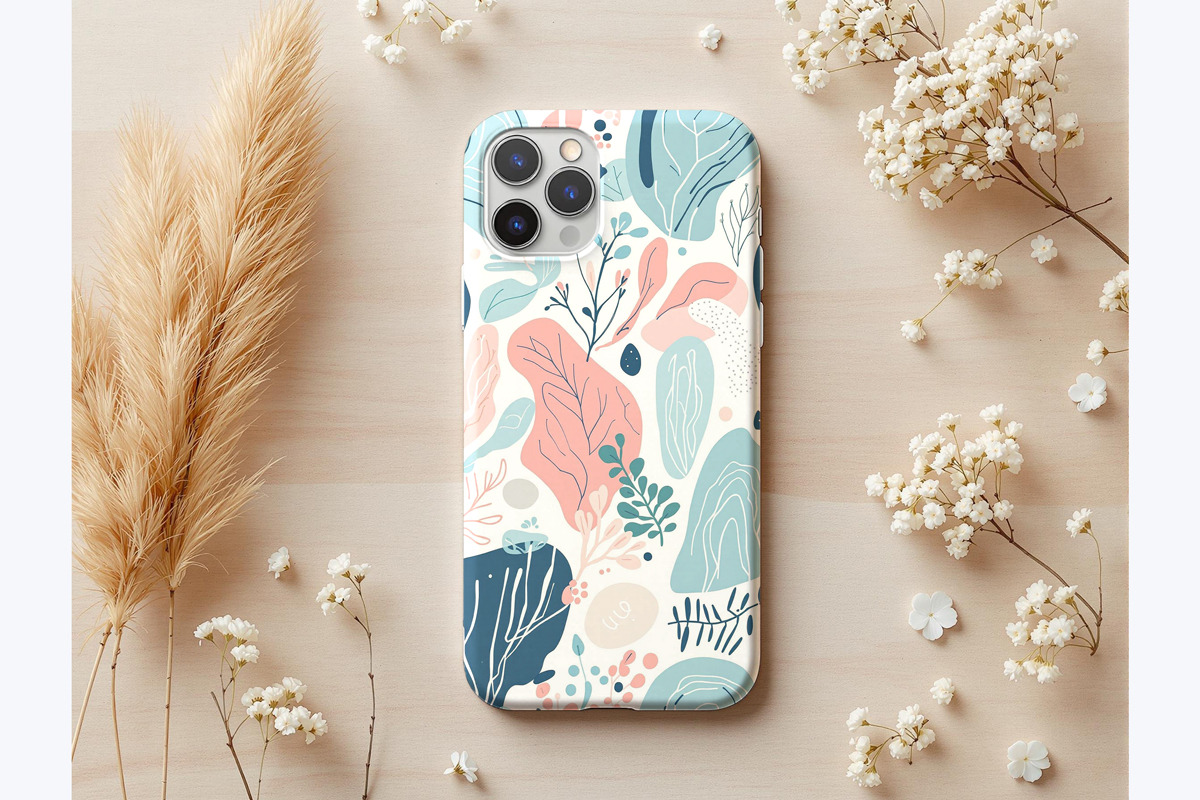 Sublimation phone case mockup, an iPhone Mockup by Rami's Mockups (Photo 2 of 3)