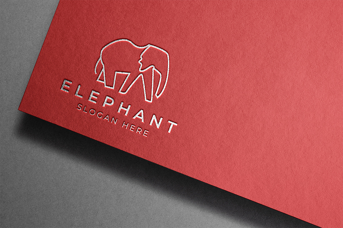 Elephant Logo Minimal Design, a Branding & Logo Template by M9 Design (Photo 4 of 6)