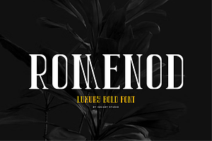 Romenod - Luxury Bold Font, a Serif Font by Iqsiart Studio