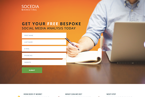 Social Media Company Landing Page