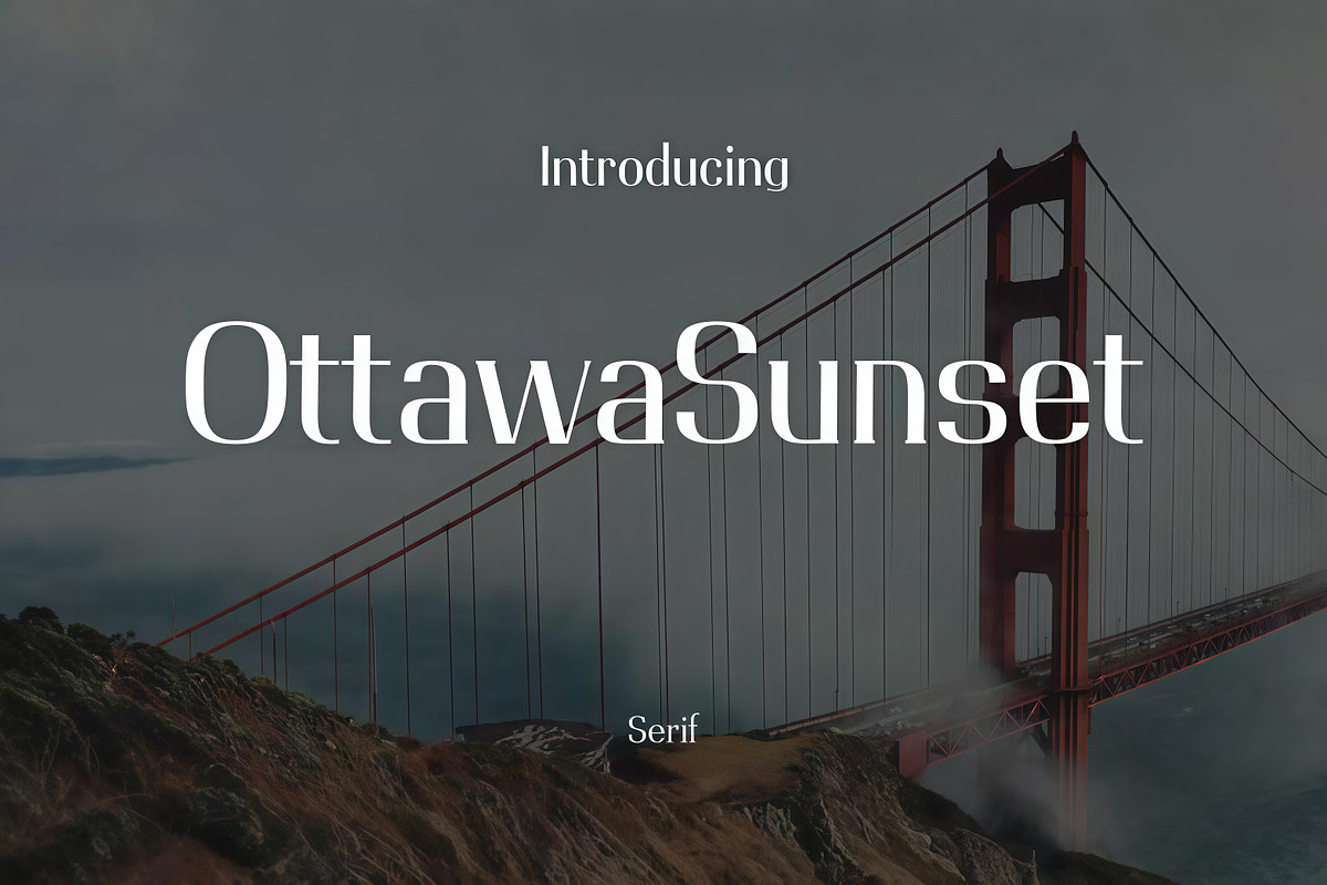Ottawa Sunset Slab Serif Font, a Slab Serif Font by Blue Digital Studio (Photo 1 of 2)