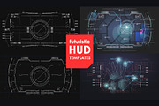 Futuristic Hud templates. Cyberpunk., a Technology Illustration by Andrew_Derr (Thumbnail 3 of 3)