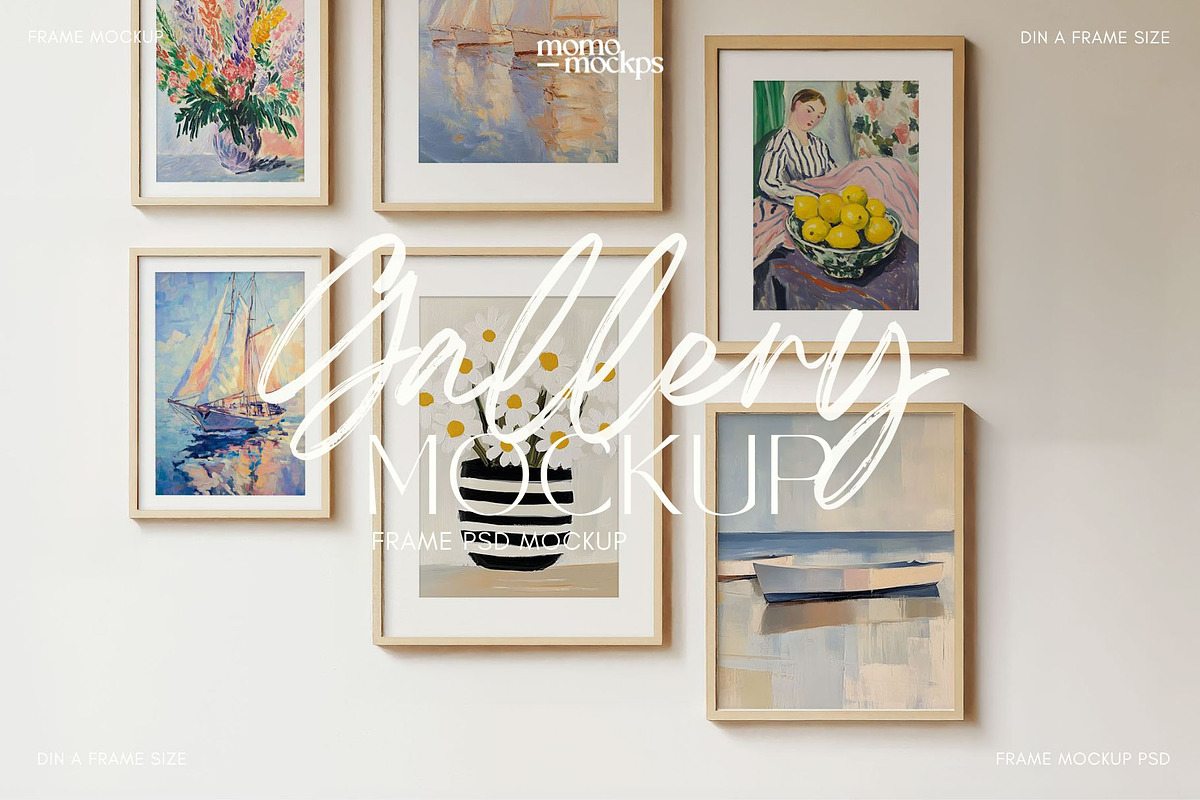 Gallery Wall Art Frame Mockup- PSD, a Household Mockup by momomockps (Photo 8 of 9)
