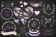 Lavender Vector Vintage Flowers, an Illustration by Amanda Ilkov (Thumbnail 2 of 4)