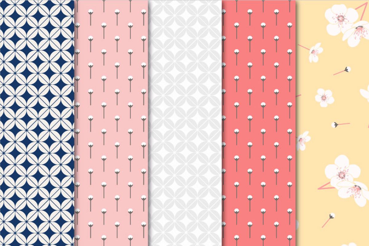 Digital Paper Blossom Set 02 preview 3