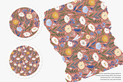 vintage seamless floral pattern set, a Pattern Graphic by Patishop Art (Thumbnail 6 of 14)