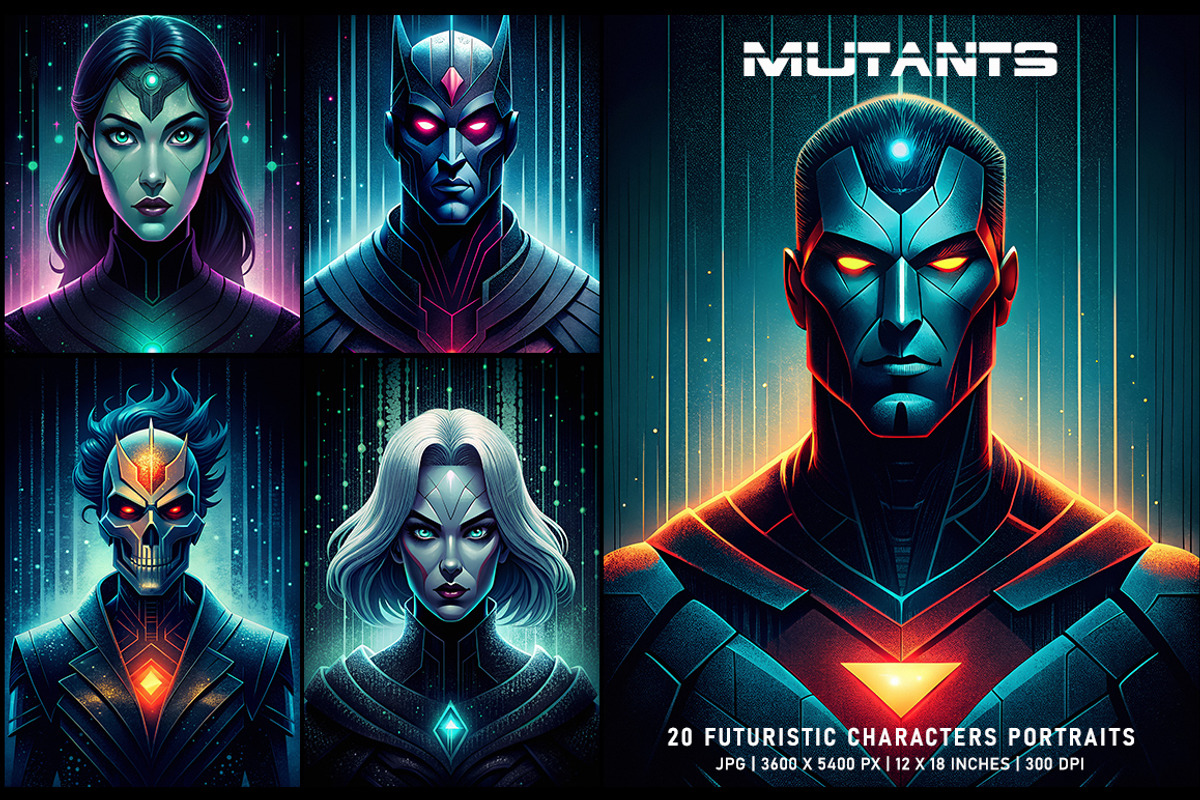 Mutants, a Decorative Illustration by Digital Art Creations (Photo 2 of 6)