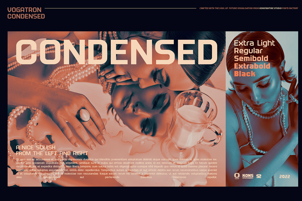 VOGATRON - Futuristic Modern Fonts, a Sans Serif Font by Konstantine Studio (Photo 2 of 13)