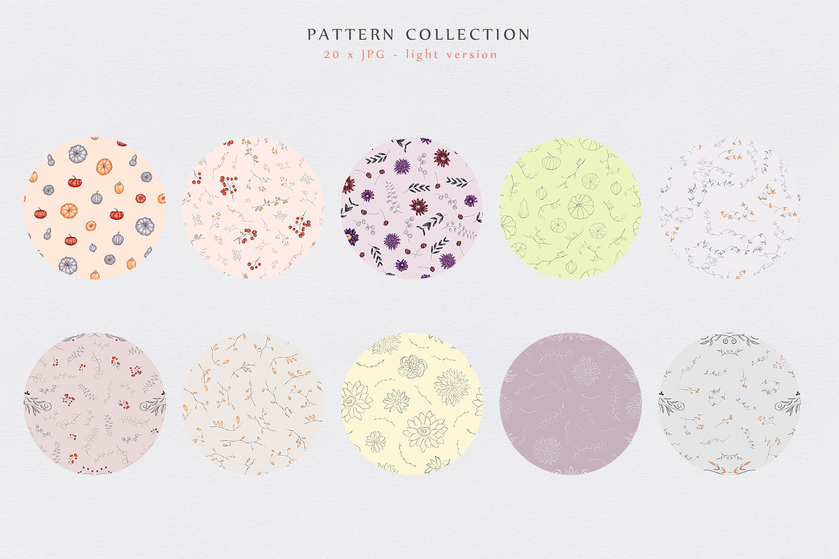 Autumn Splendour Patterns, a Pattern Graphic by Gray Cat Graphics (Photo 7 of 10)