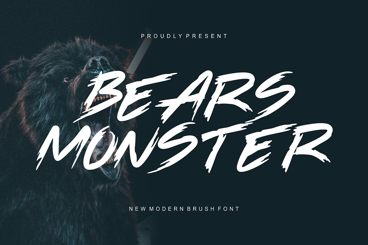 Bears Monster Font, a Blackletter Font by albert_kalingga (Photo 1 of 5)