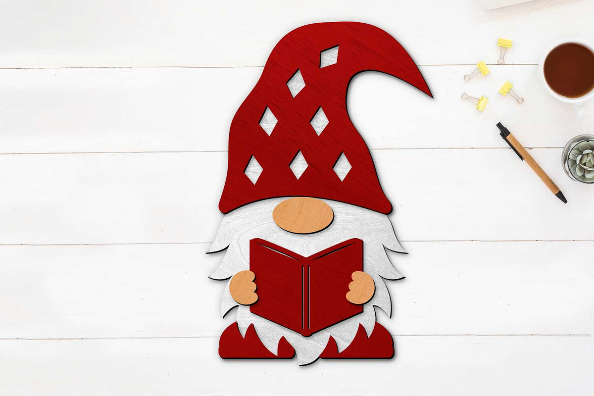 SET of School Gnomes, Decor Files, a Design Template by LaserCutano (Photo 5 of 7)