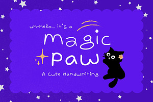 Magic Paw Cute Handwriting