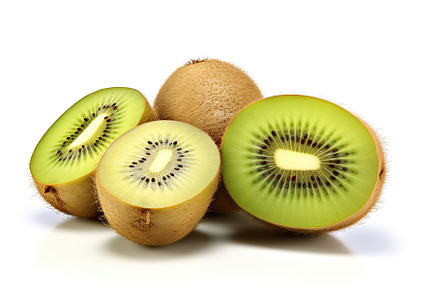 Ripe kiwi fruit isolated on white background, a Food & Drink Photo by AlyaAnd