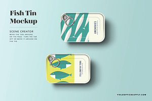 Sardine Tin Mockup