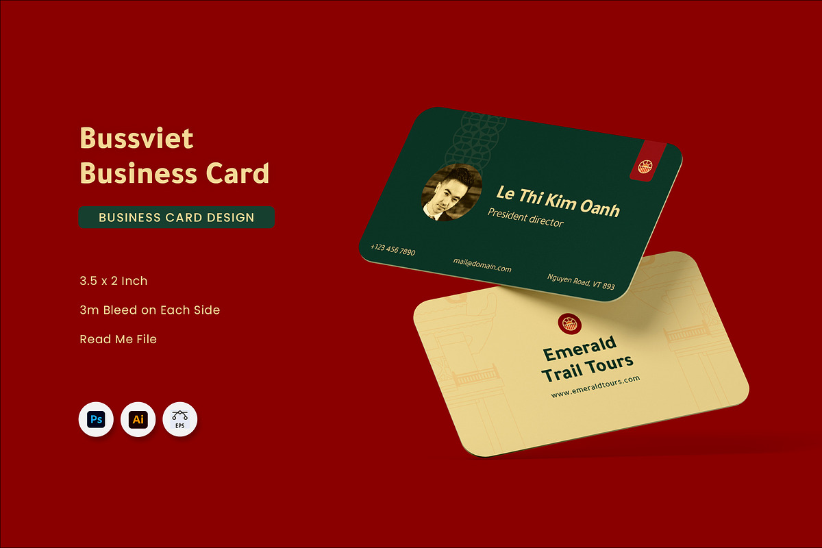 Bussviet - Business Card, a Business Card Template by Fannan Studio (Photo 1 of 3)