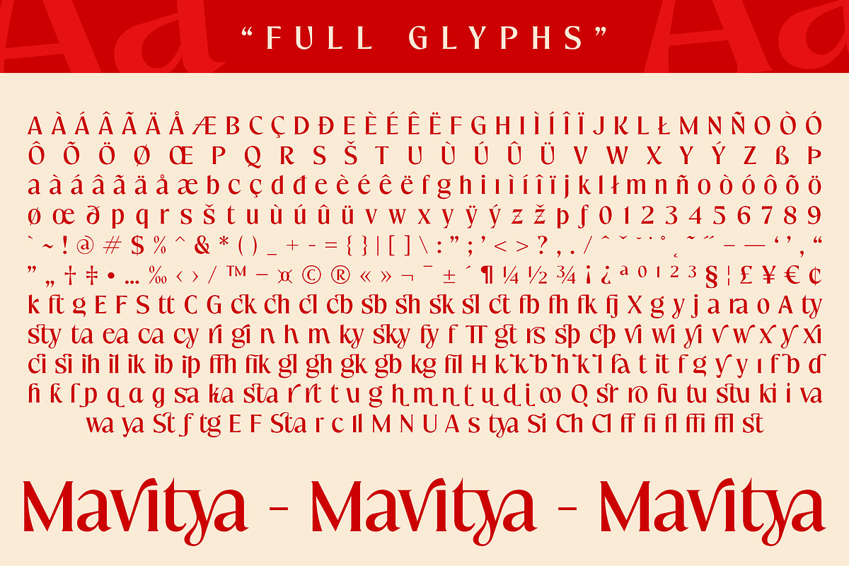 Mavitya, a Serif Font by Dora Typefoundry (Photo 12 of 12)