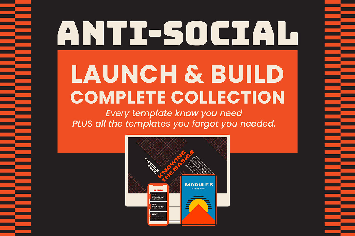 Anti-Social Canva Collection, a Social Media Template by WorkShy Studio (Photo 1 of 18)