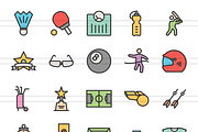 150 Fitness & Sport Filled Line Icon, an Outline Icon by IconBunny (Thumbnail 2 of 6)