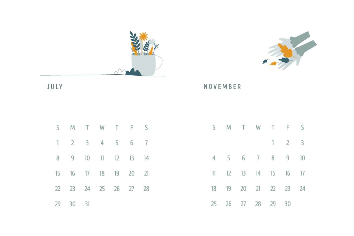 Calendar 2018, a Stationery Template by Derenskaya (Photo 6 of 11)