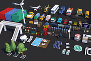 Low Poly City Town Pack, an Architecture 3D Model by multimedia4ds (Thumbnail 4 of 41)