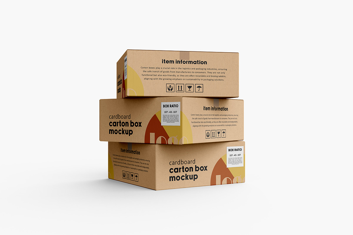 Cartoon Box Mockup, a Packaging Mockup by Ram Studio LLC (Photo 23 of 23)