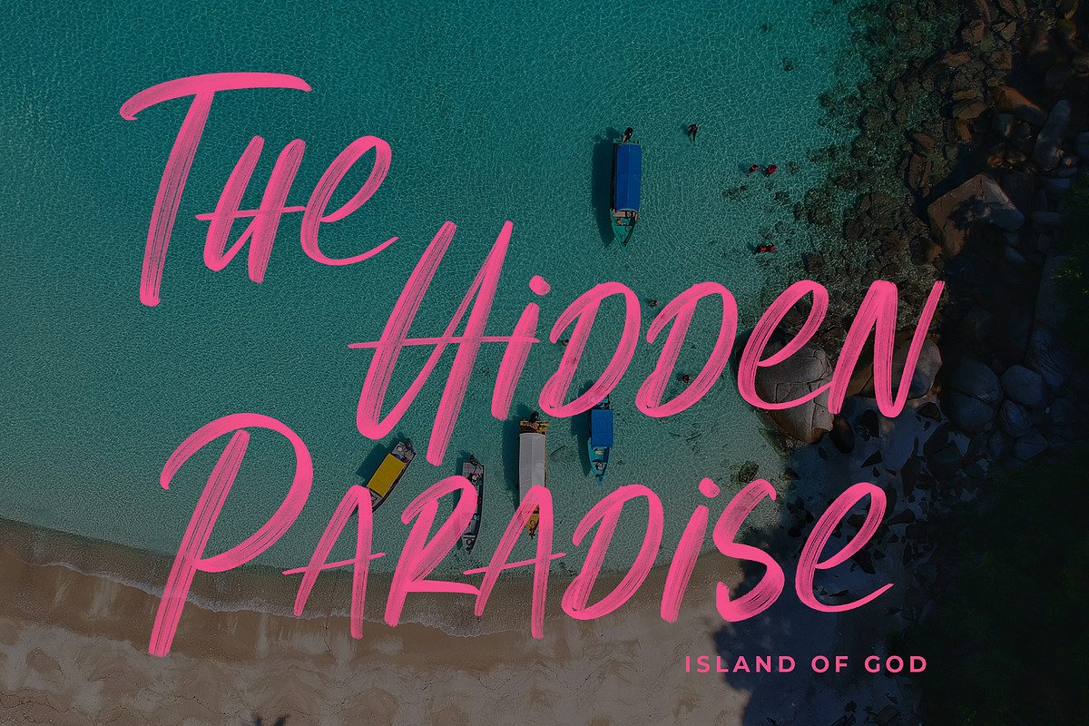 Black Gold Svg Brush Font preview 4