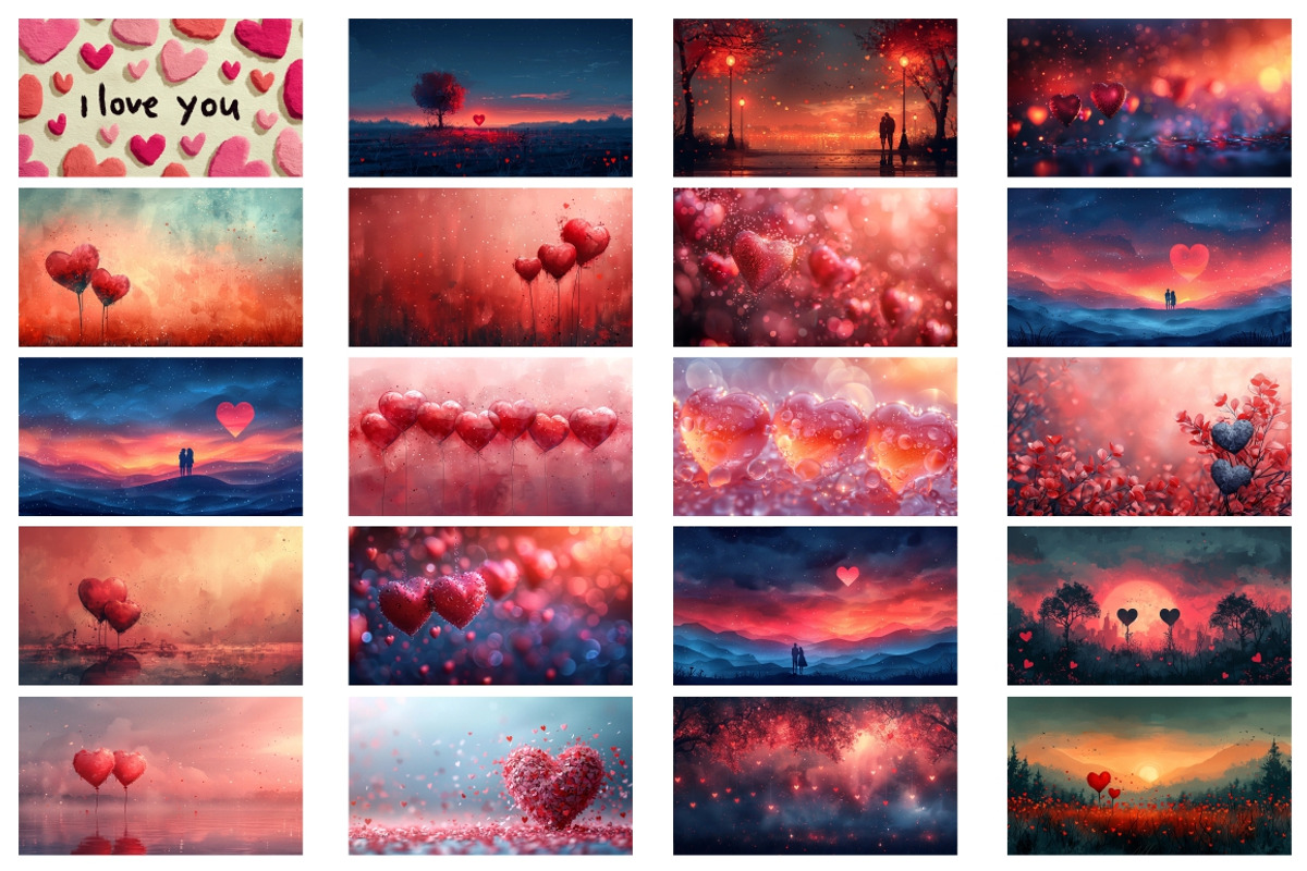 400 Valentine's Day Love backgrounds, a Background Graphic by Nocturnal Wolf (Photo 9 of 31)